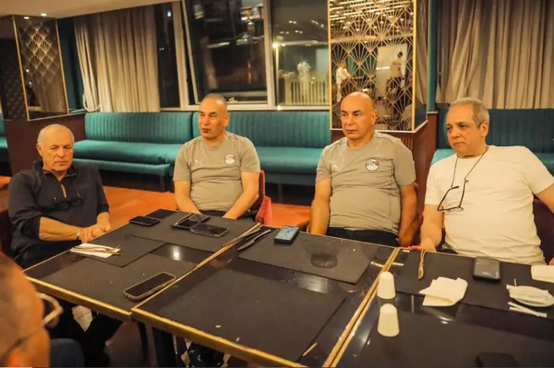 هاني أبوريدة وحسام حسن